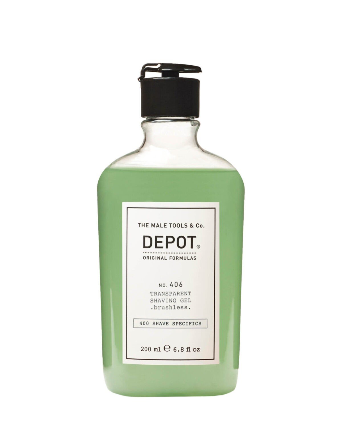 DEPOT 406 Transparent Shaving Gel - brushless